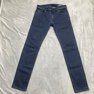 Diesel Jeans Mens 29 X 32 Blue Thommer Slim Skinny Stretch Dark Wash Denim